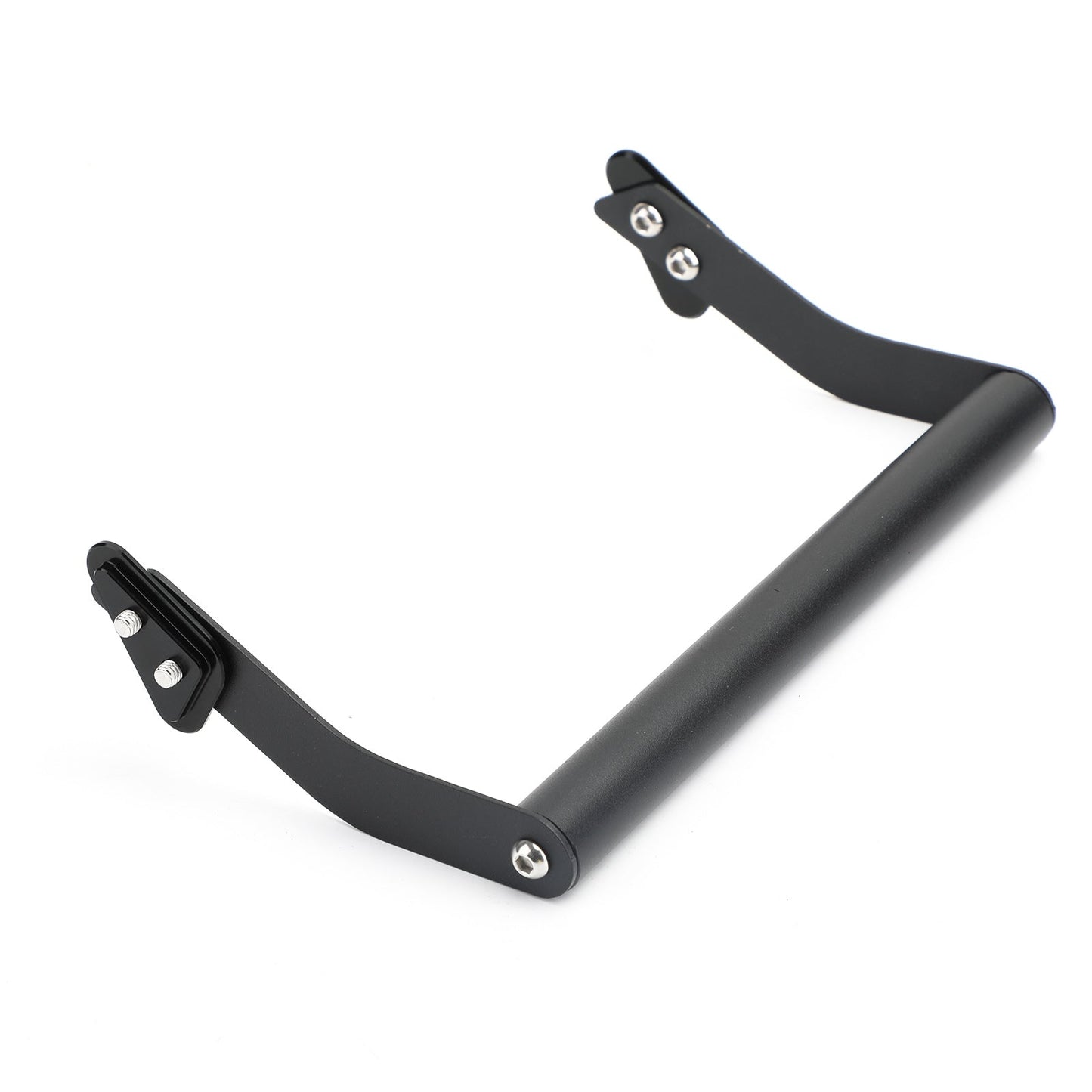 Supporto per smartphone/GPS per montaggio su staffa per parabrezza nero per Kawasaki Versys650 15-19 Generico