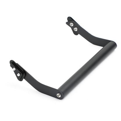 Supporto per smartphone/GPS per montaggio su staffa per parabrezza nero per Kawasaki Versys650 15-19 Generico