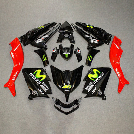 Amotopart Kit Carena Carrozzeria ABS per Yamaha T-Max TMAX530 2015-2016