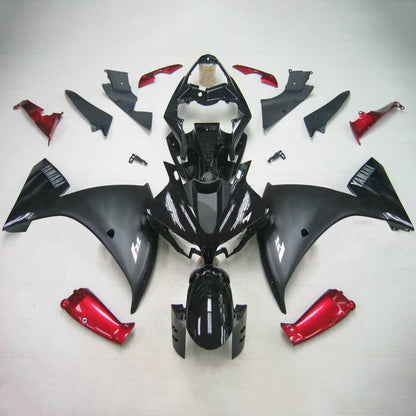 Amotopart Yamaha 2012-2014 YZF 1000 R1 Kit di rivestimento rosso nero