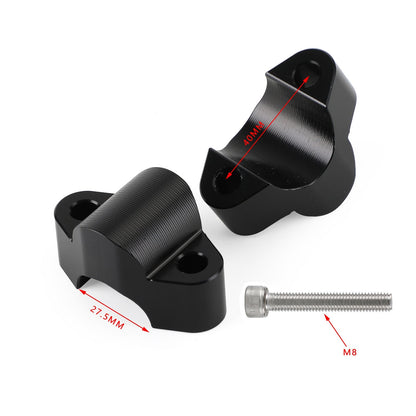 Morsetto riser per montaggio su manubrio Biller in alluminio per CFMOTO 800MT 800 MT 2021 2022 generico