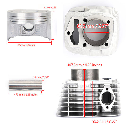 2003-2019 Honda CRF230F CRF230L/M SL230 XR230 kit guarnizioni pistone cilindro 65,5 mm Fedex Express