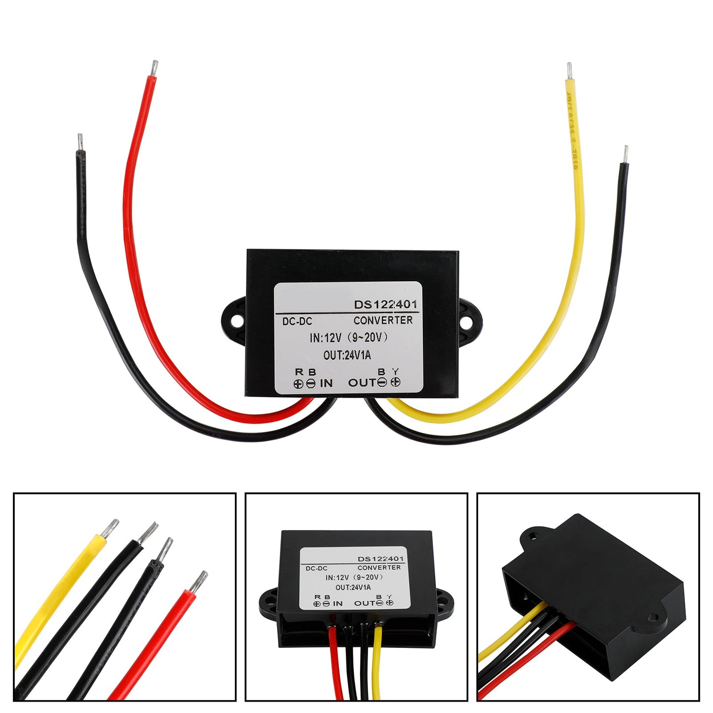 Convertitore step-up Boost DC-DC impermeabile da 12V a 24V Modulo di alimentazione per auto