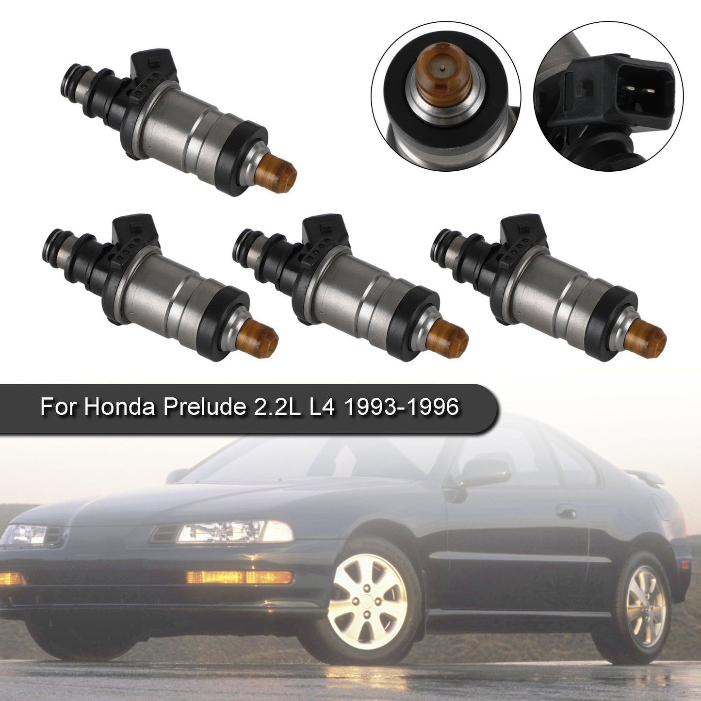 1993-1996 Honda Prelude 2.2L VTEC 4PCS Iniettori di carburante 06164-P0F-000