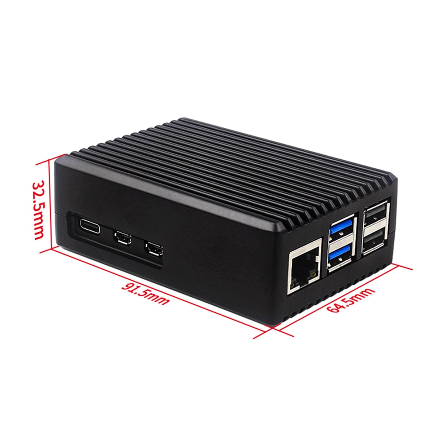 Raffreddamento passivo Custodia in alluminio Raspberry Pi5 Custodia in lega di alluminio con custodia in metallo