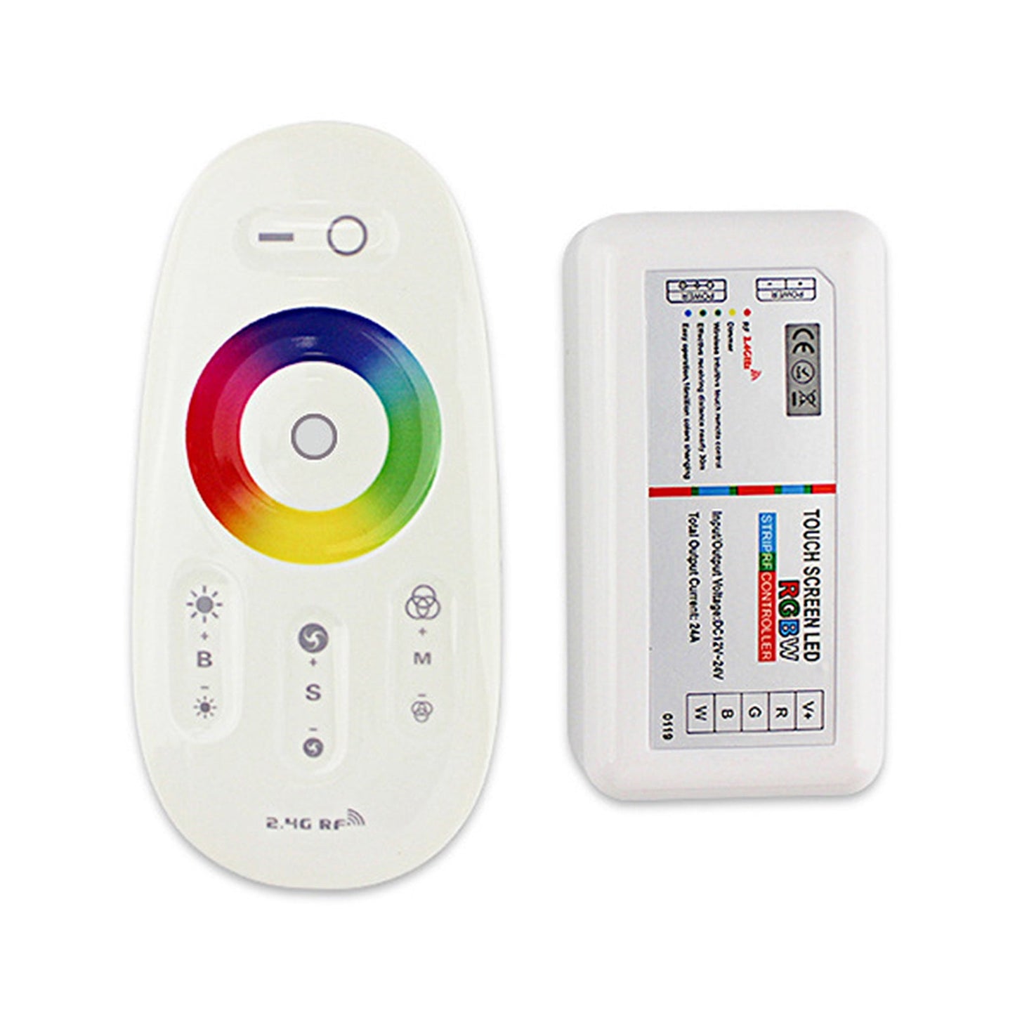 Telecomando 2.4G Touch RF Control per striscia luminosa a LED DC 12-24V RGBW