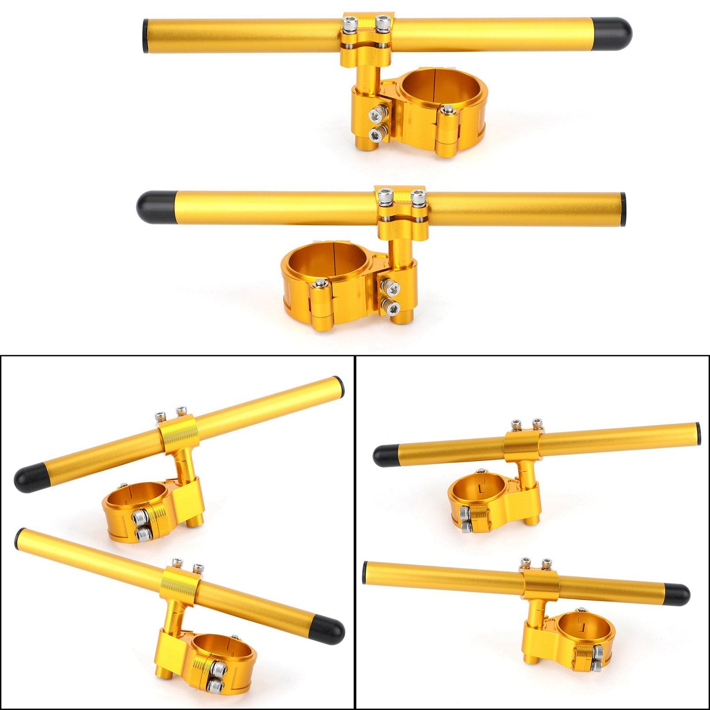 Kit manubrio forcella tubo forcella CNC girevole regolabile universale da 47 mm