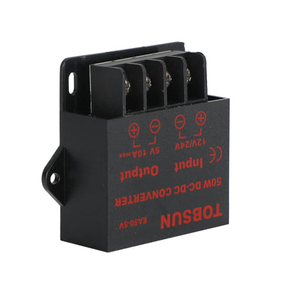 Regolatore di tensione CC Convertitore buck CC 12/24 V a 5 V 10 A 50 W Riduttore step-down