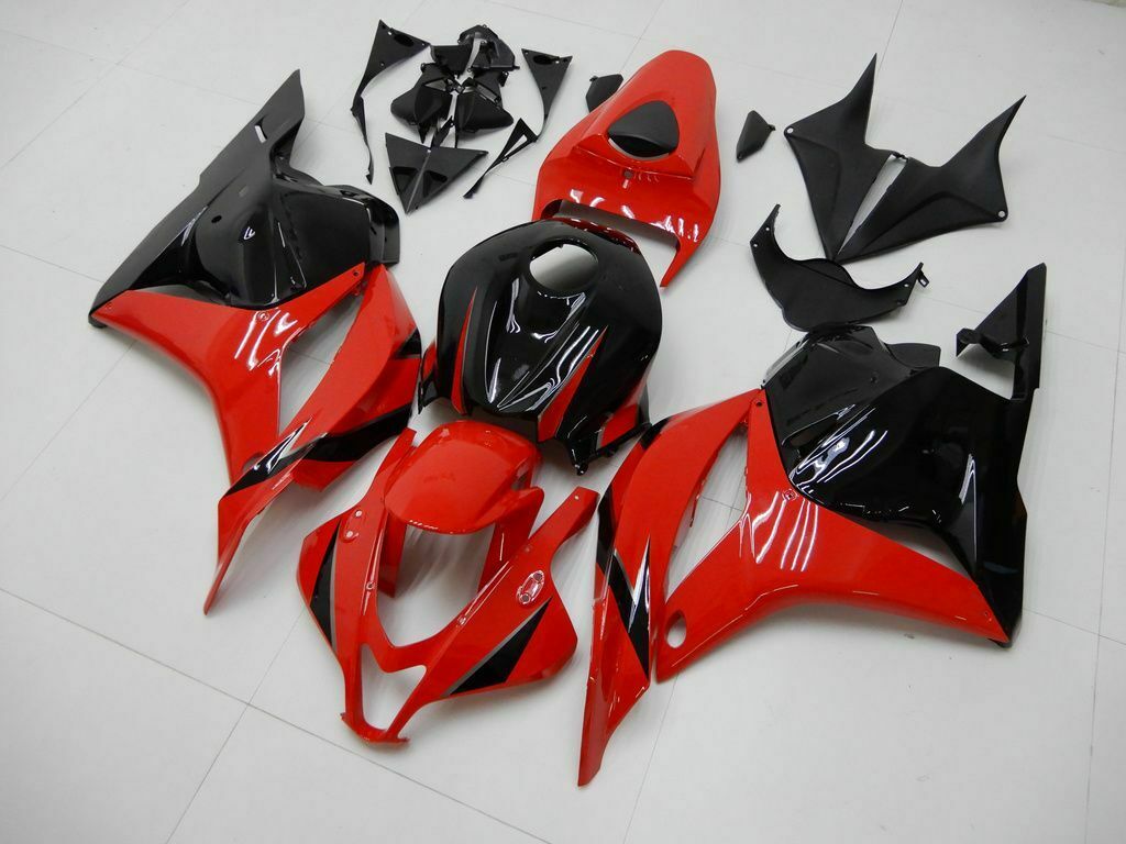 Amotopart 2009-2012 CBR600rr Honda Cladding Red & Black Kit