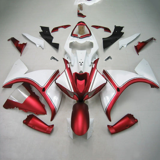 Amotopart Yamaha 2012-2014 YZF 1000 R1 Kit di paura rosso bianco