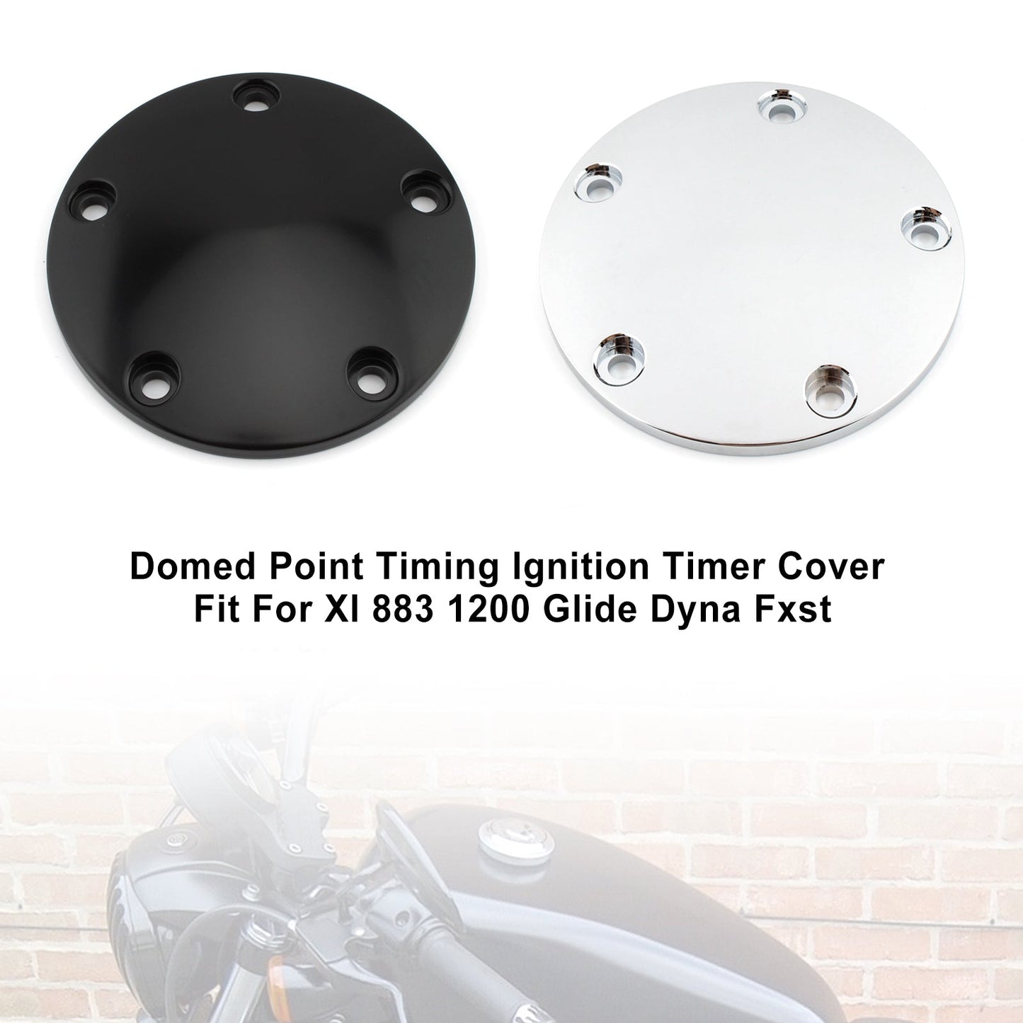 Timing Ignition Timer Cover Domed Point For Fltr Electra Glide Dyna Fxst Chrome Generico