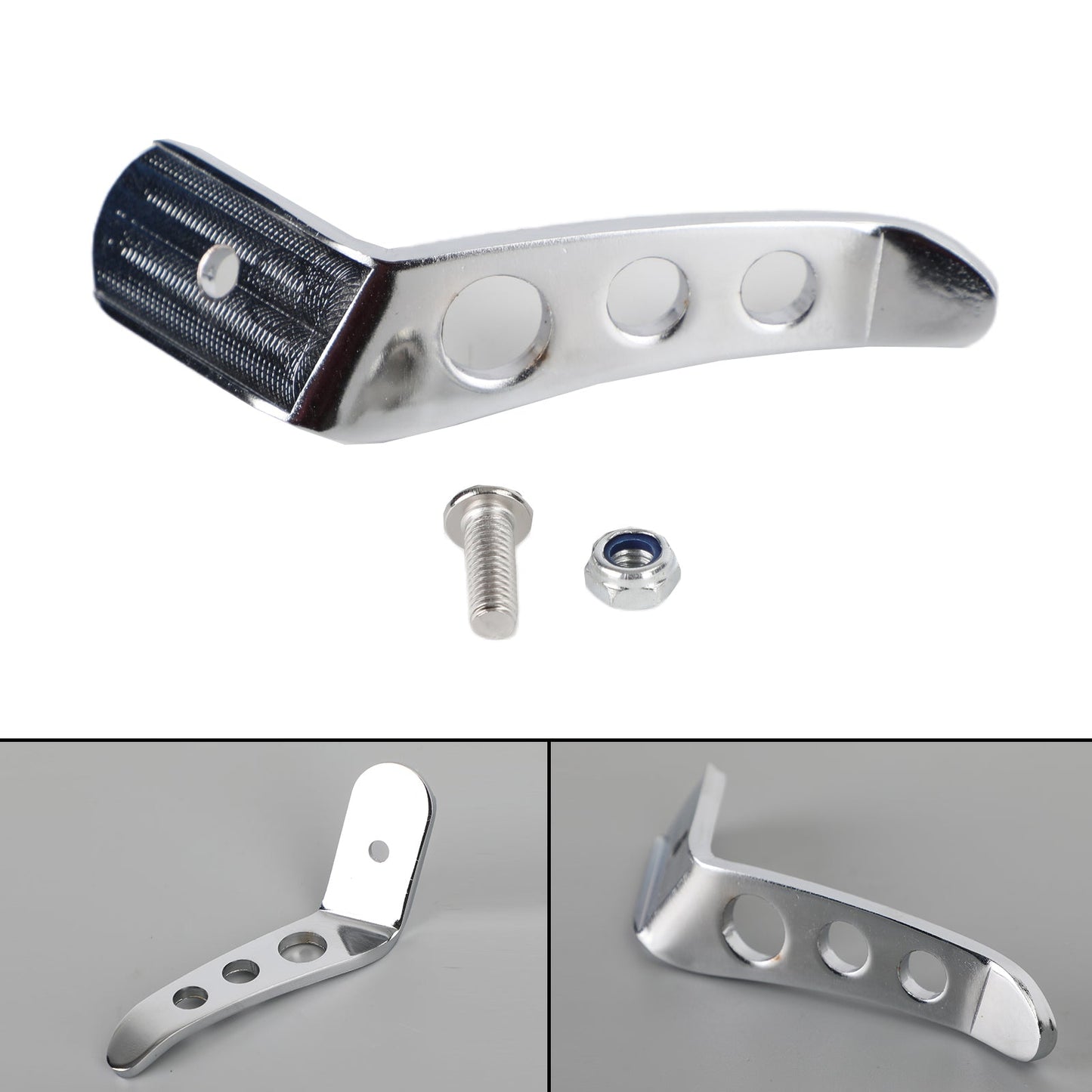 Estensione per cavalletto per cavalletto cromato per moto adatta per Harley Touring Glide 91-20 Generico