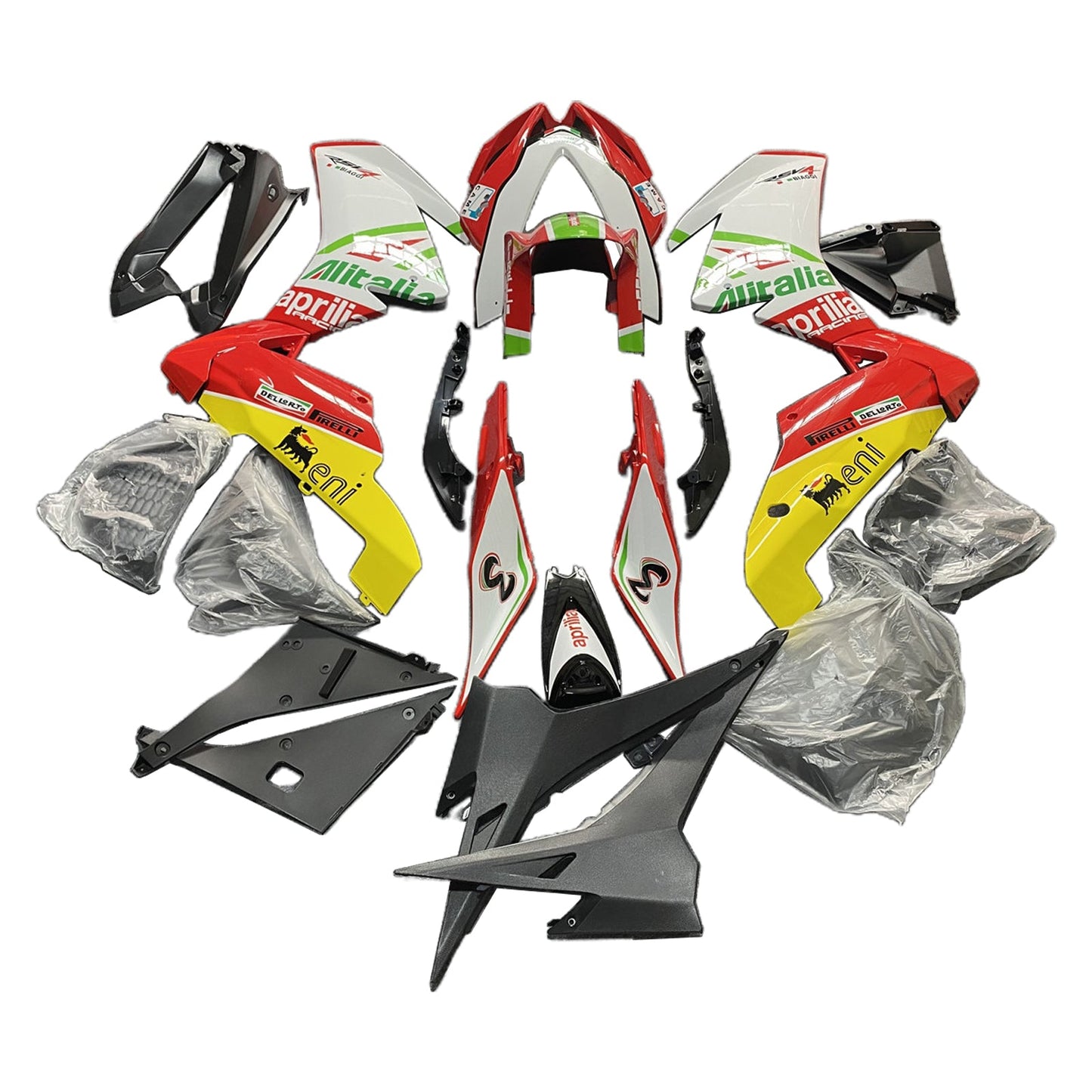 Amotopart Aprilia RSV4 1000 2009-2015 Kit Carena Carrozzeria Plastica ABS