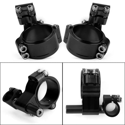 Kit manubrio forcella tubo forcella girevole universale regolabile CNC 52mm Generico