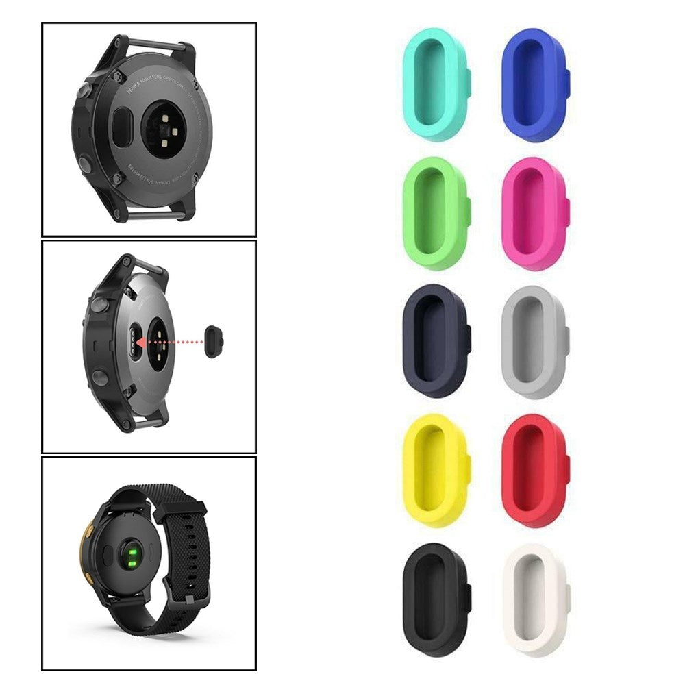 10 pezzi protezione porta caricatore in silicone colorato anti-polvere adatta per Garmin Fenix 5
