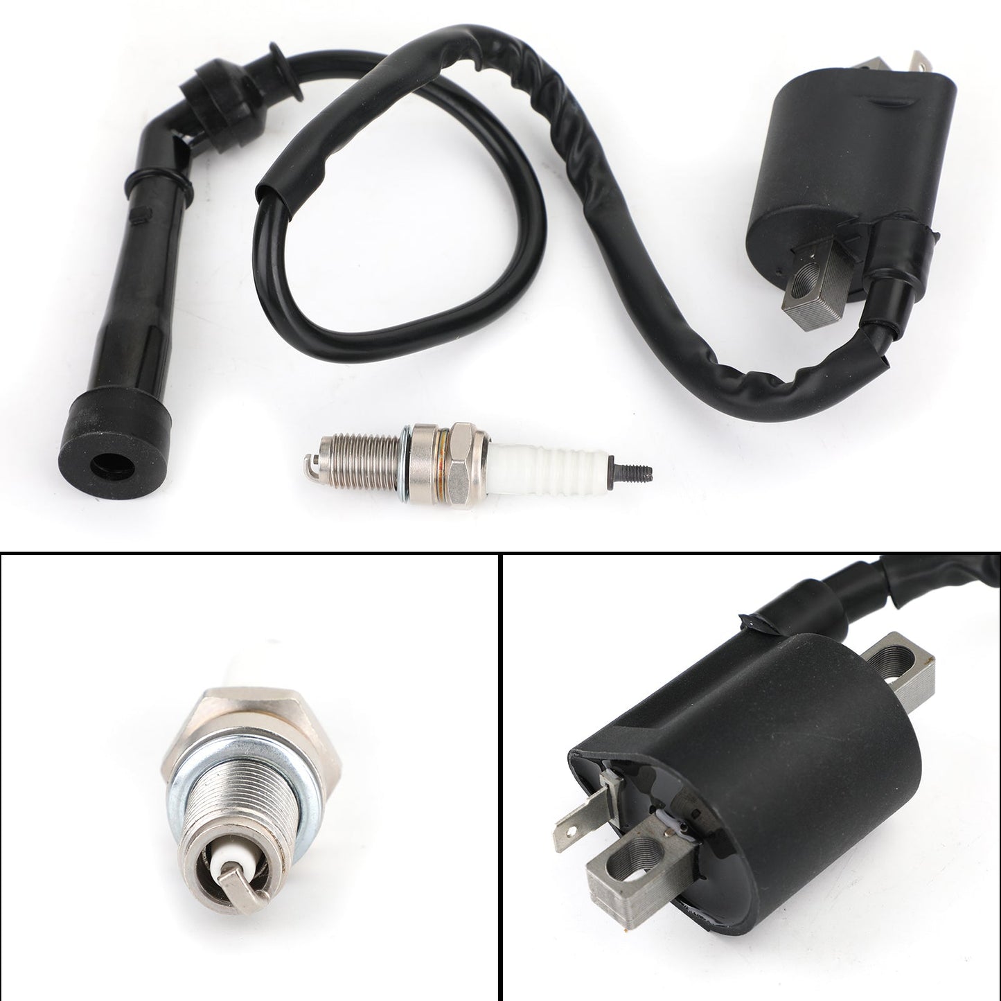 Bobina di accensione Premium Candela adatta per Yamaha Raptor 660R YFM660R Grizzly 660 Generico