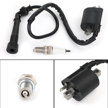 Bobina di accensione Premium Candela adatta per Yamaha Raptor 660R YFM660R Grizzly 660 Generico