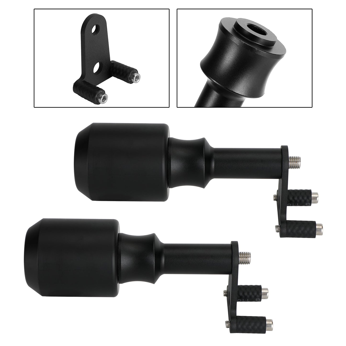 Kawasaki Ninja Z400 18-21 500 2024-2025 Protezione Slider Crash Bobbins Alluminio Nero