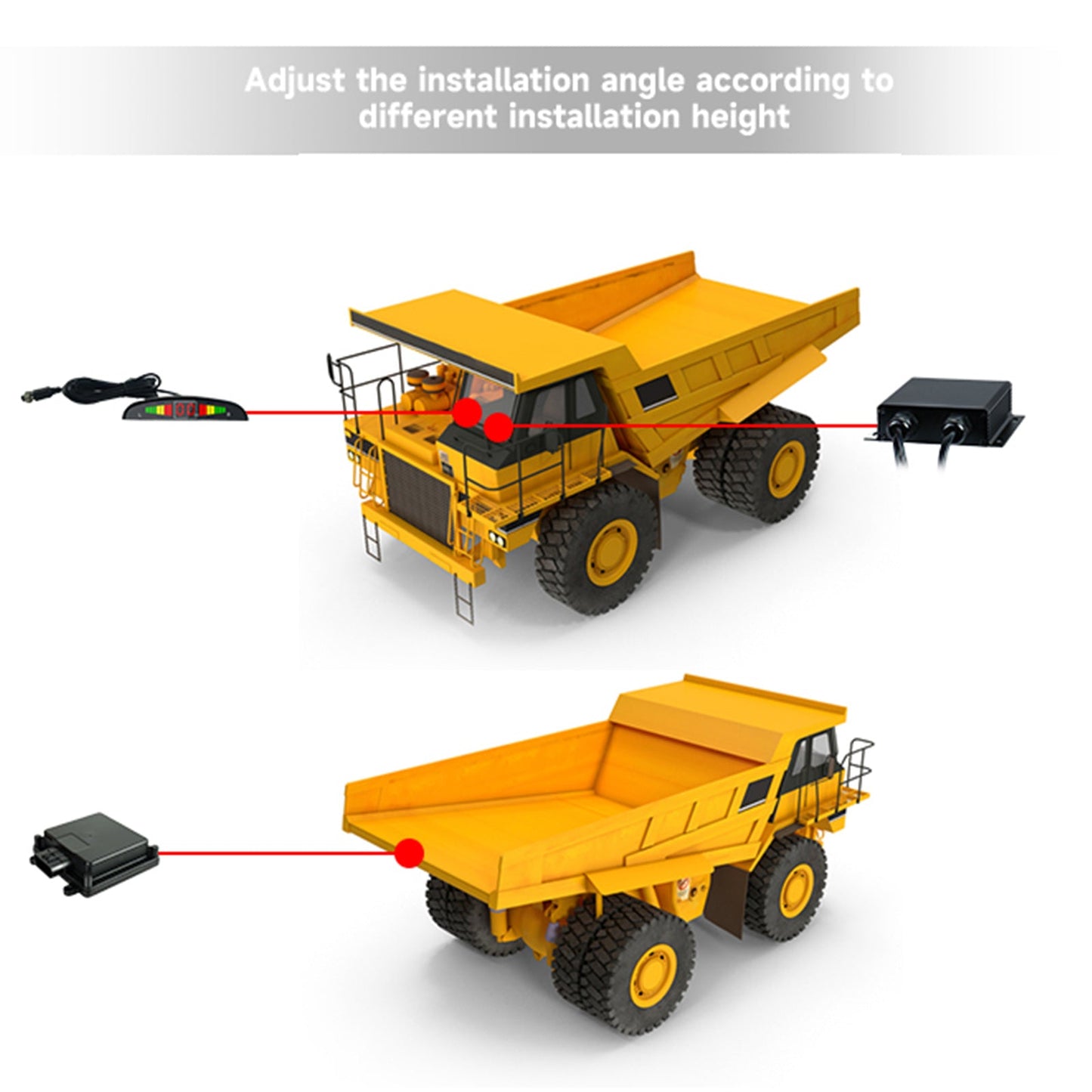 Sistema di allarme per evitare ostacoli con radar a onde millimetriche da 77 Ghz per camion di cemento