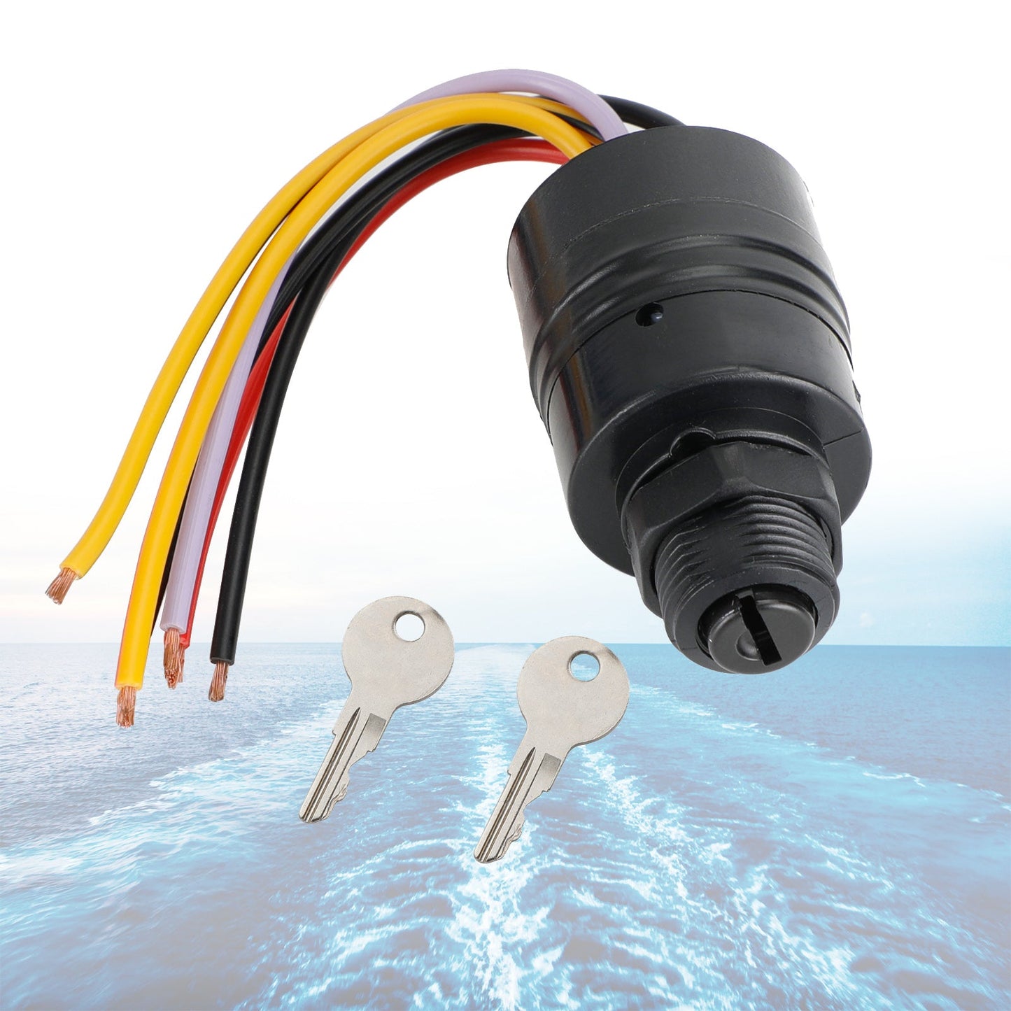 Interruttore a chiave di accensione per barche adatto per Mercury Marine 87-17009A2 Sierra MP41070-2