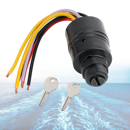 Interruttore a chiave di accensione per barche adatto per Mercury Marine 87-17009A2 Sierra MP41070-2