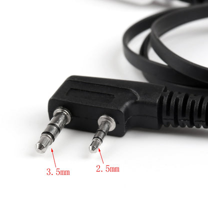 5x Auricolare Auricolare Per Kenwood BAOFENG TYT LINTON UV-5R TG-UV2 A Due Vie Nero