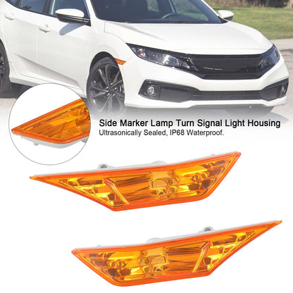 Indicatore di direzione laterale Indicatore di direzione Alloggiamento luce per Honda Civic 2016-2021 Ambra Generico