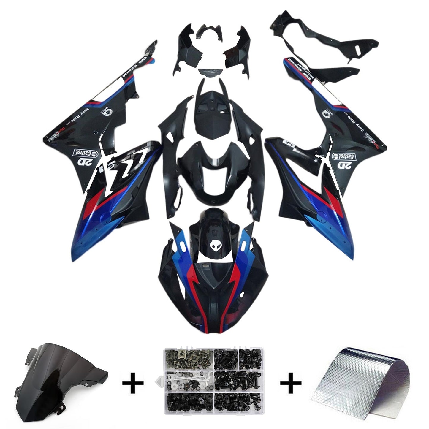 Amotopart BMW S1000RR 2015-2016 Kit Carenatura Carrozzeria Plastica ABS