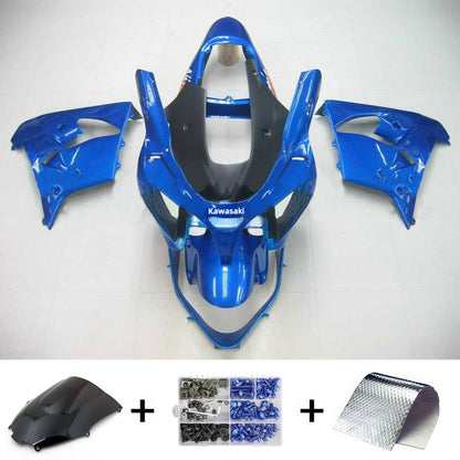 Amotopart Kawasaki 2002-2003 kit carenatura blu ZX9R