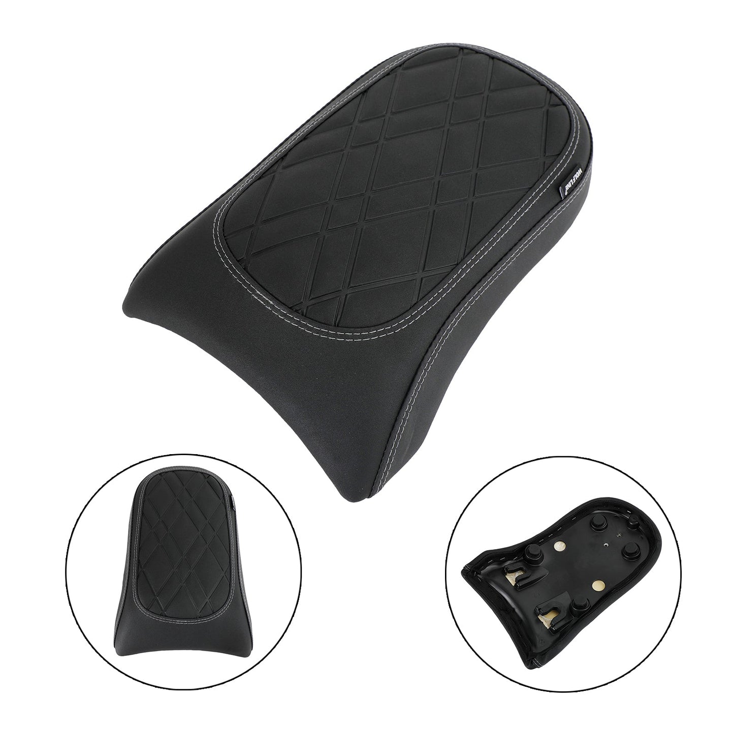 BMW R18 Bikes 2020-2022 2021 Cuscino passeggero sedile posteriore Flat Pu Black Grid