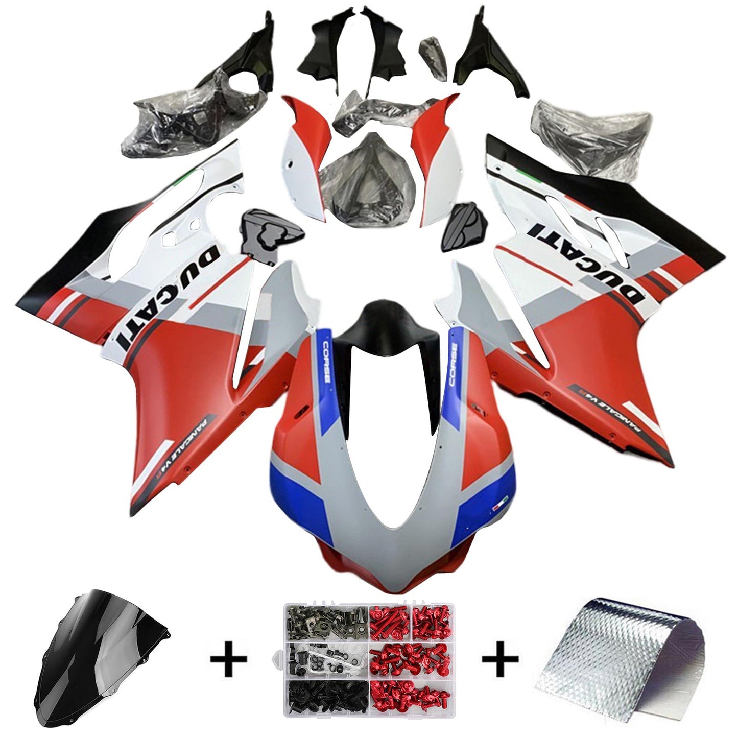 Amotopart Ducati 1299 959 2015-2020 Kit carena Carrozzeria Plastica ABS