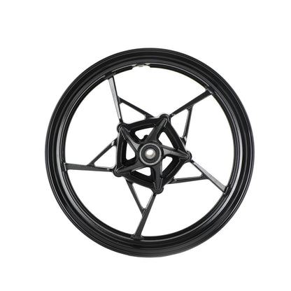 Cerchio Ruota Anteriore Nero Lucido Per Kawasaki Z400 EX400 Ninja 400 ABS 2018-2023 Generico