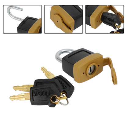 1 Pz Lucchetto Lucchetto W/3 Nuove Chiavi Per Caterpillar (CAT) 5P8500 246-2641