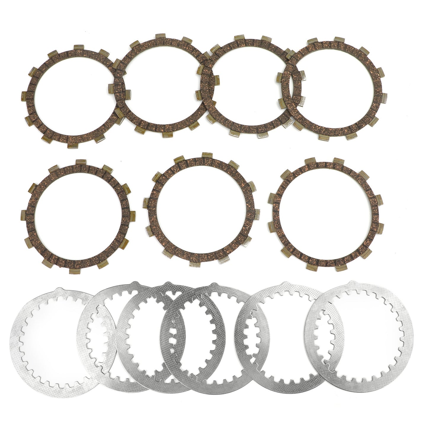 Kit frizione in ferro e dischi di attrito adatto per Yamaha 4H7-16321-02 XJ400D XJ400 1981 Generico