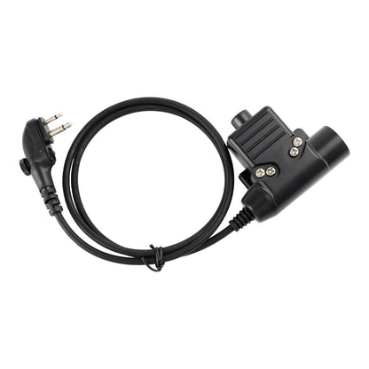 Per Hytera PD415 PD500 PD565 6Pin U94 PTT 7.1-A3 Cuffia a tubo singolo trasparente