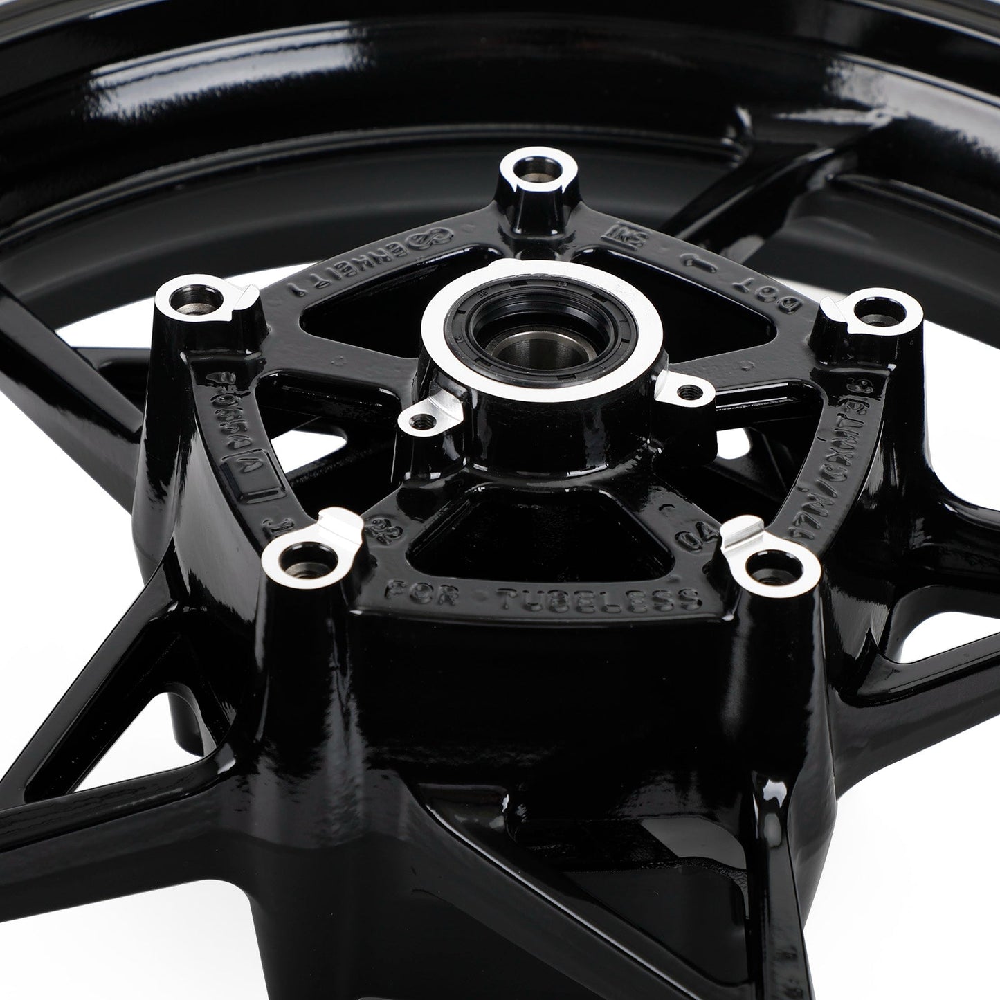 Cerchio Ruota Anteriore Nero Per Kawasaki Z 900 ZR 900, Z 900 RS, Cafe 2017 - 2021 Generico