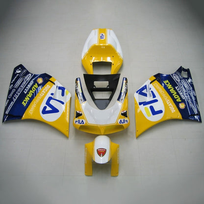 Amotopart Ducati 1996-2002 996/748 kit di carenatura blu giallo