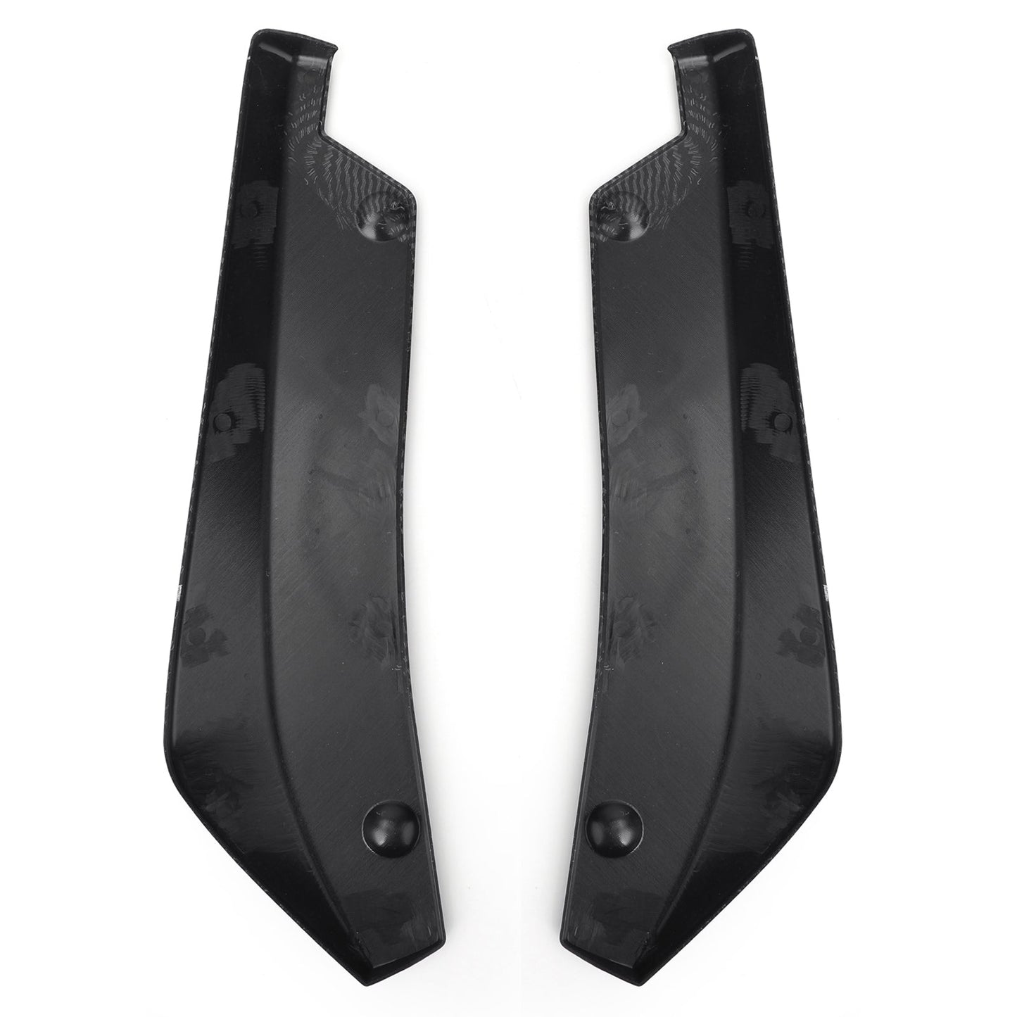 2PCS Car Rear Bumper Fin Canard Splitter Diffusore Valence Spoiler Lip Carbon Fiber Look Generico