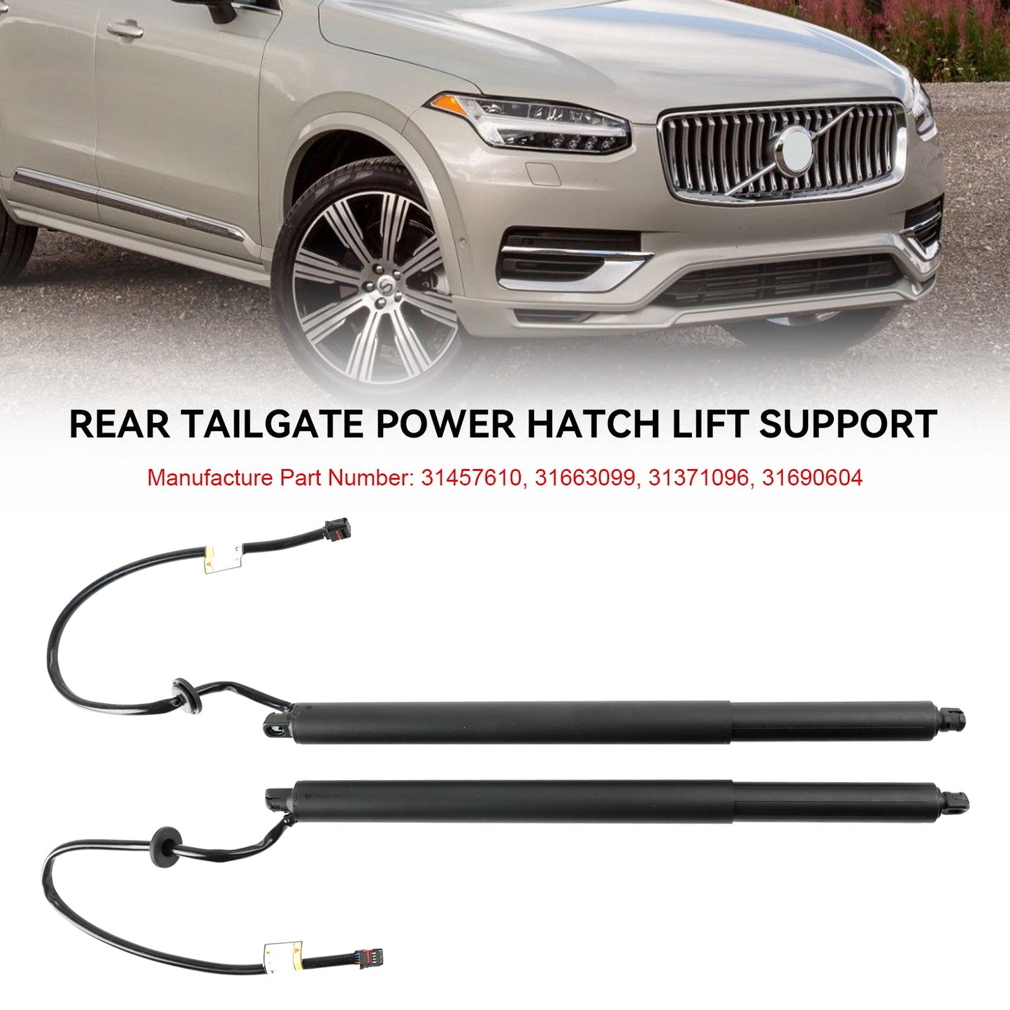 Supporto per sollevatore elettrico per portellone posteriore da 2 pezzi adatto per Volvo XC90 Sport Utility 2016-2019