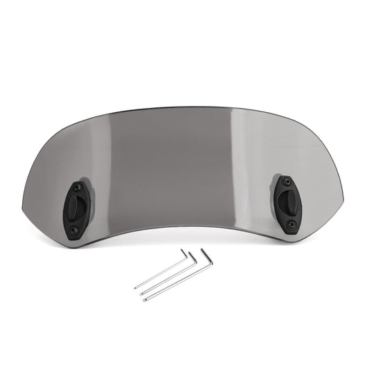 Clip regolabile per motocicletta su estensione del parabrezza Spoiler Deflettore d"aria grigio generico