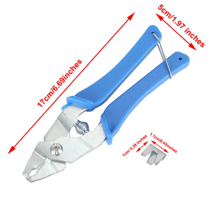 Clip per gabbia metallica da 300 pezzi con pinza per riparazione gabbia per coniglio in metallo da 1 pezzo