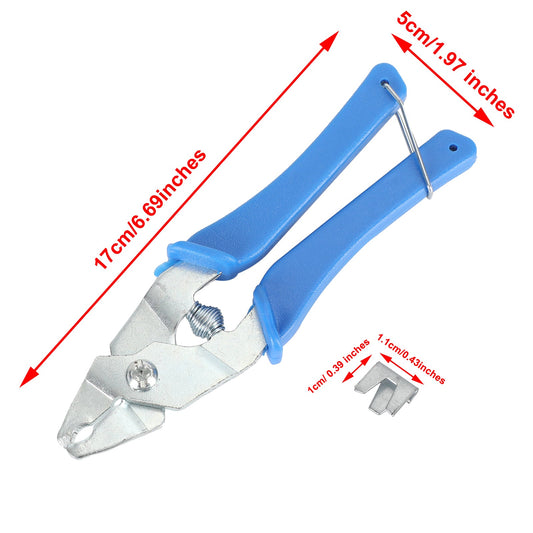 Clip per gabbia metallica da 300 pezzi con pinza per riparazione gabbia per coniglio in metallo da 1 pezzo