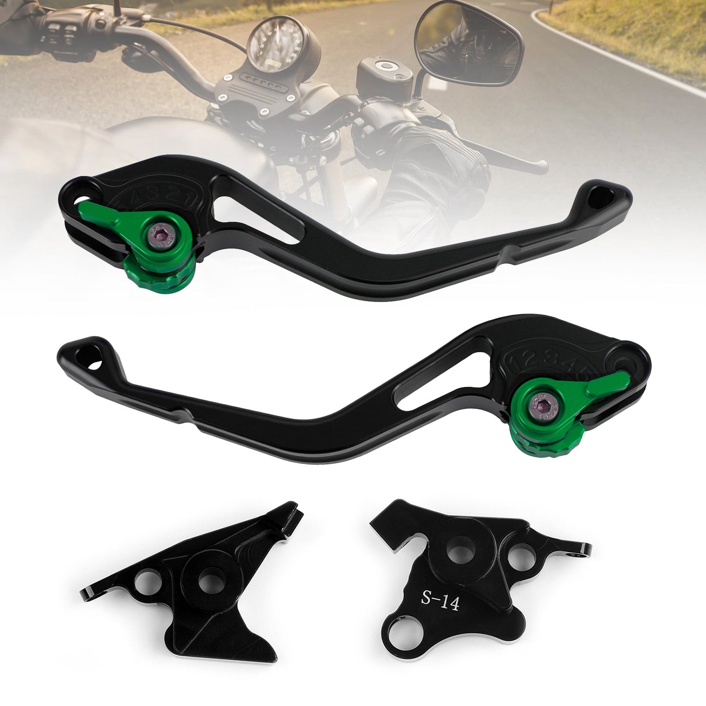 Suzuki HAYABUSA/GSXR1300 2008-2017 NUOVA Leva freno frizione corta