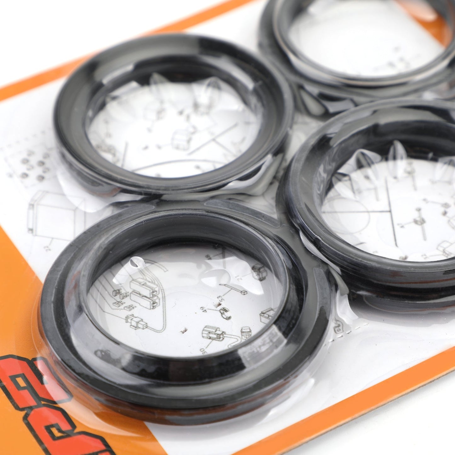 Kit parapolvere paraolio forcella anteriore per Honda FSC600 SILVERWING VT750 SHADOW 01-16 Generico