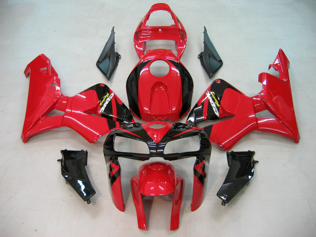 Kit carenatura per Honda CBR600RR 2005 2006 F5 Rosso ABS Stampaggio ad iniezione Carrozzeria Generico