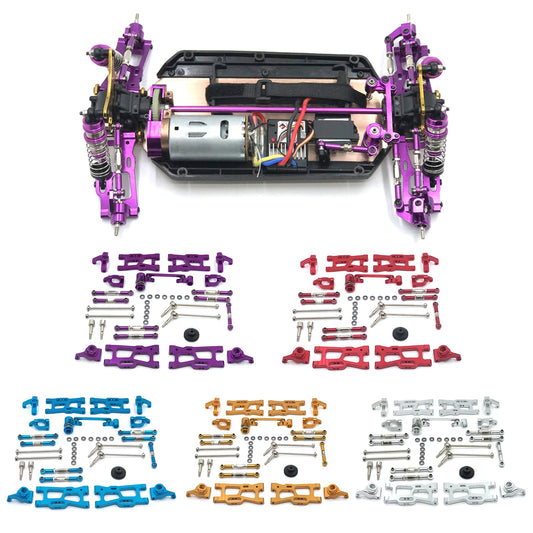 12Pcs Aggiornamenti RC Parti Kit Per Wltoys 144001 144002 124016 124017 124018 124019