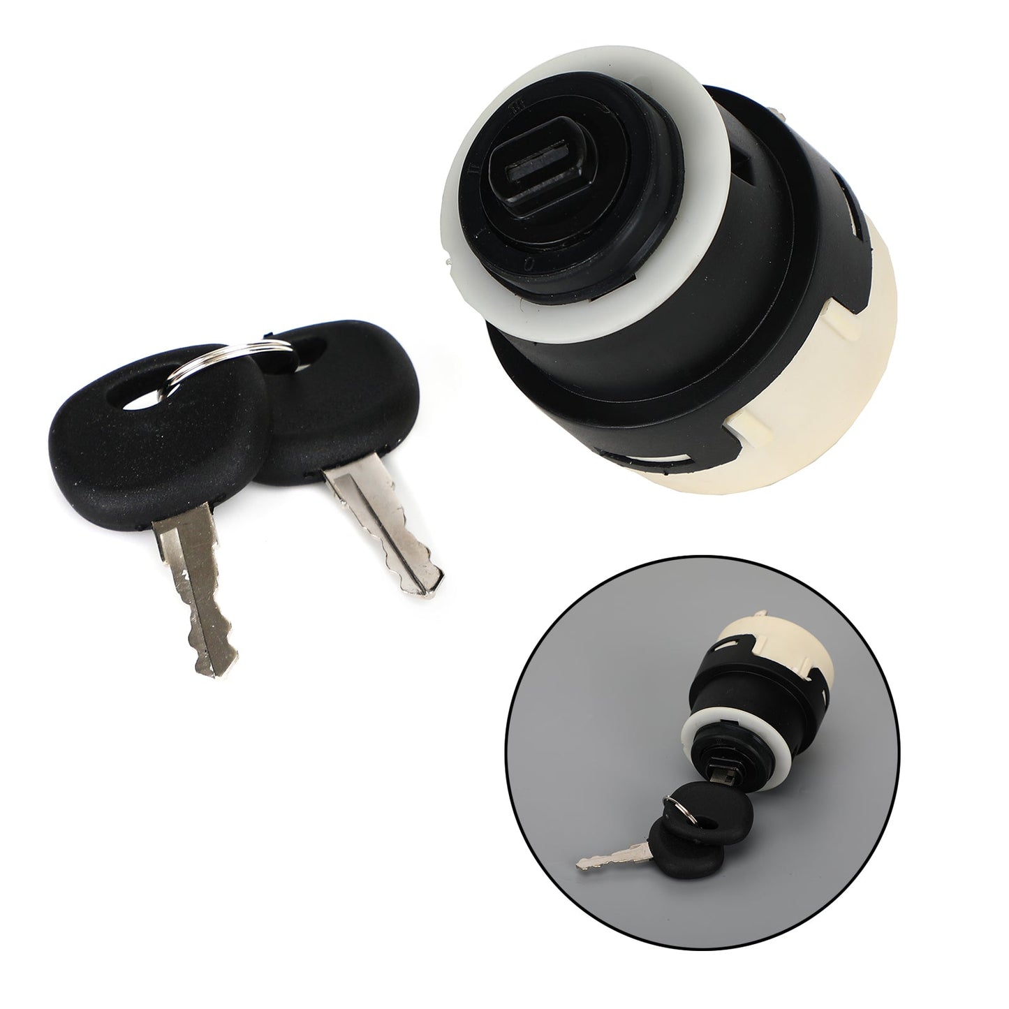 Interruttore di accensione per attrezzature pesanti 65511440 per Terex con 2 chiavi