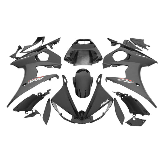 Carenatura Set Per YAMAHA YZF R6 2003-2004 Nero Generico