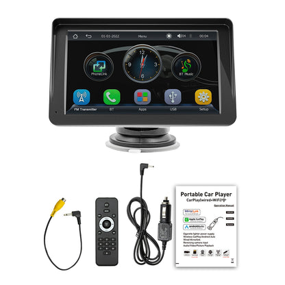 Telecomando per parasole Bluetooth multimediale per auto MP5 wireless Carplay da 7 pollici