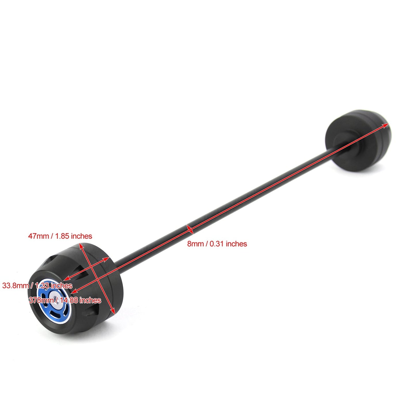 Bobine di protezione antiurto ruota anteriore + posteriore Blu Fit per BMW F 900 R/XR 2020 Generico